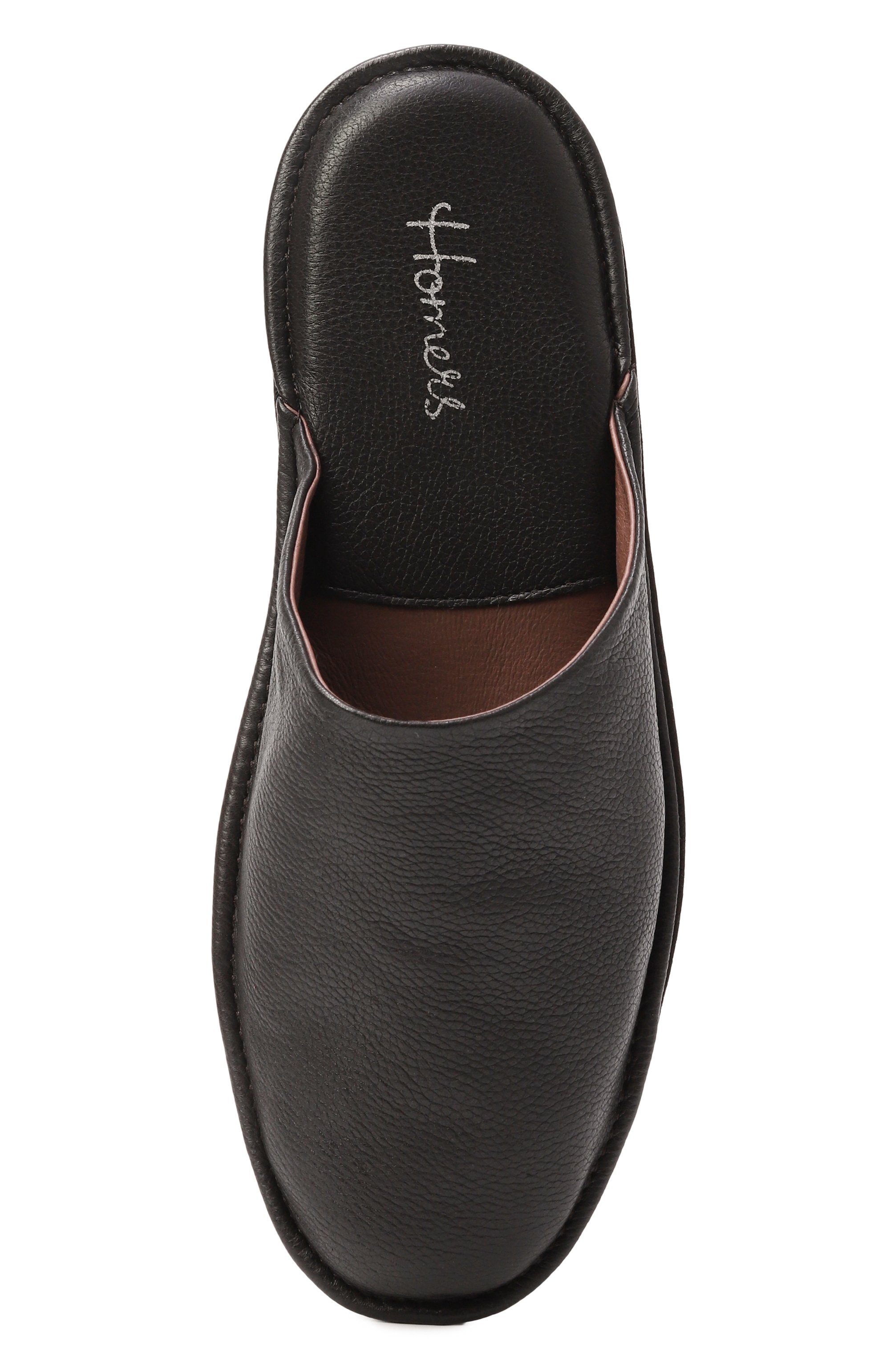 Кожаные домашние туфли HOMERS AT HOME, арт. 12045/BUFALIN0, фото 6