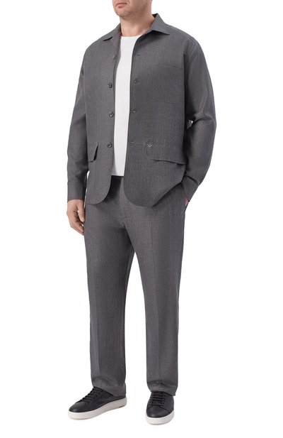 Брюки из шерсти и льна STEFANO RICCI, арт. M1T610001D/B127HA, фото 2