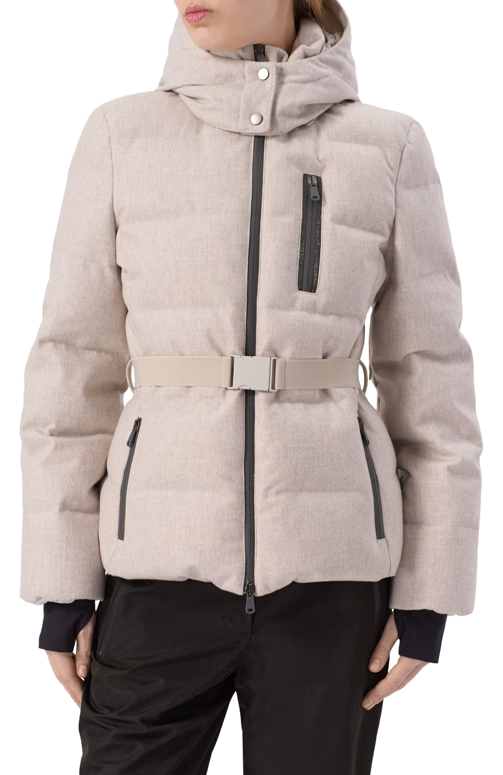 Пуховик BRUNELLO CUCINELLI серого цвета по цене 696500 руб., арт. MK38P7900, фото 3 Пуховик BRUNELLO CUCINELLI, арт. MK38P7900, фото 3