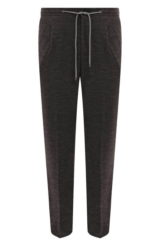 Шерстяные брюки Corneliani 944L19-9417800 Коричневый 944L19-9417800