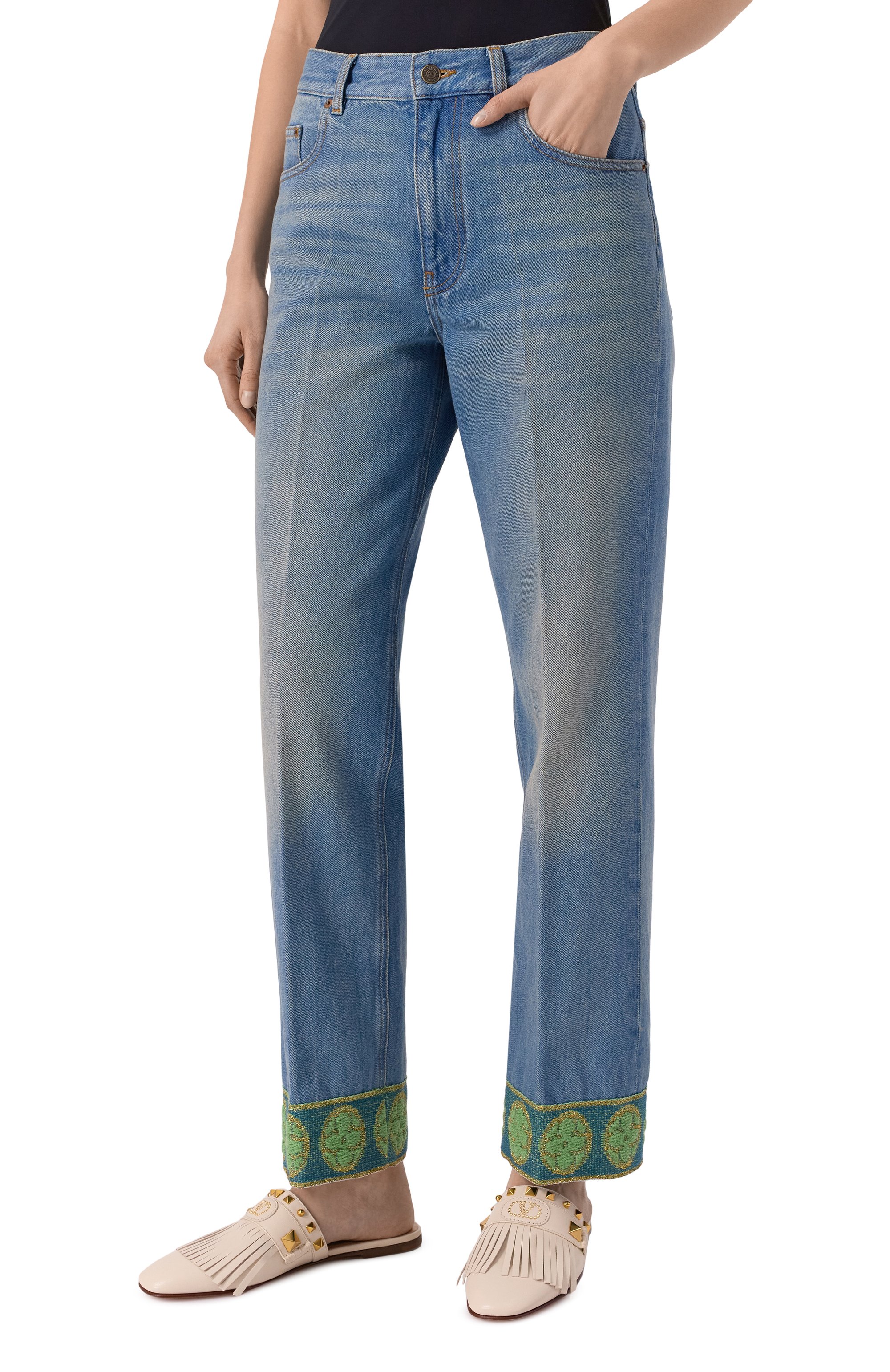 Джинсы VALENTINO, арт. 6B3DD18X94V, фото 3