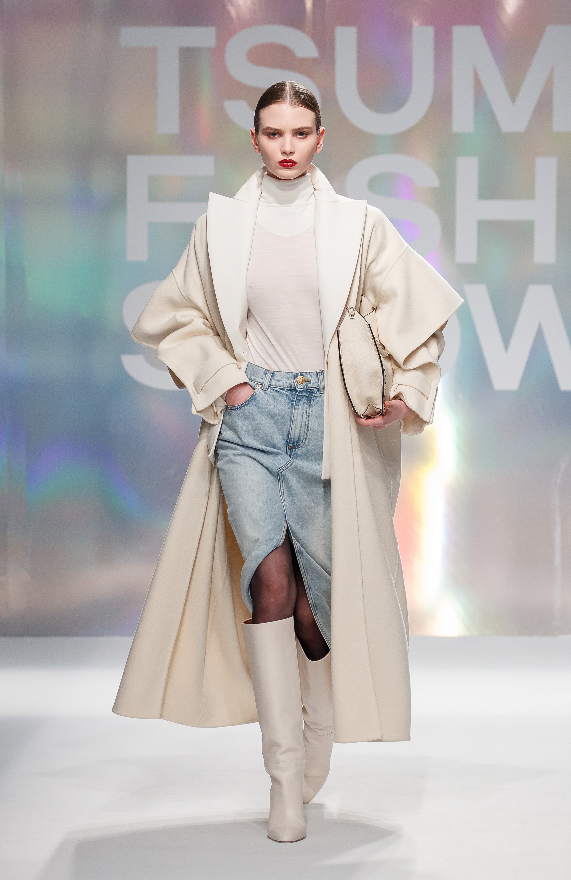 Джинсовая юбка BALMAIN, арт. EF1LD460/DF23, фото 7