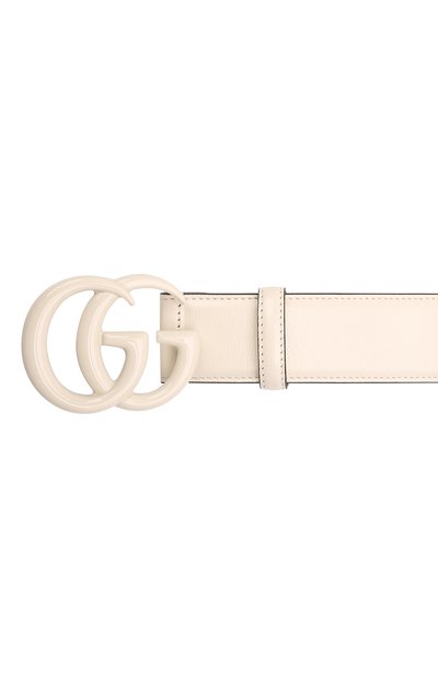 Кожаный ремень GUCCI белого цвета по цене 60480 руб., арт. 400593/18YXV, фото 4 Кожаный ремень GUCCI, арт. 400593/18YXV, фото 4