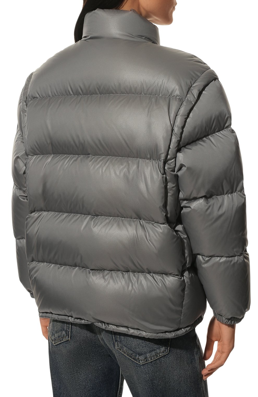 Пуховик PRADA серого цвета по цене 210000 руб., арт. 29K805-1IE0-F0D65-202, фото 4 Пуховик PRADA, арт. 29K805-1IE0-F0D65-202, фото 4