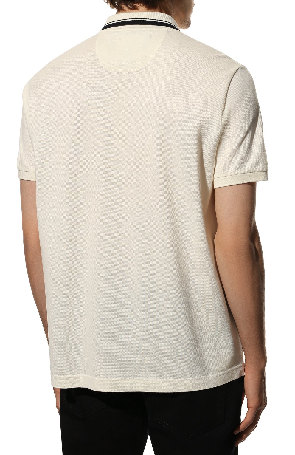 Хлопковое поло LORO PIANA кремового цвета по цене 68500 руб., арт. FAI0736, фото 4 Хлопковое поло LORO PIANA, арт. FAI0736, фото 4