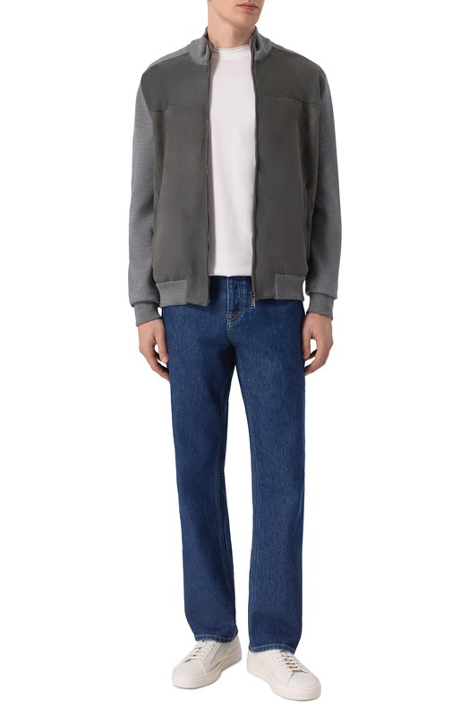 Комбинированный кардиган Zilli KZMC01M0270VTSU00_002 Серый  KZMC01M0270VTSU00_002 Фото 2