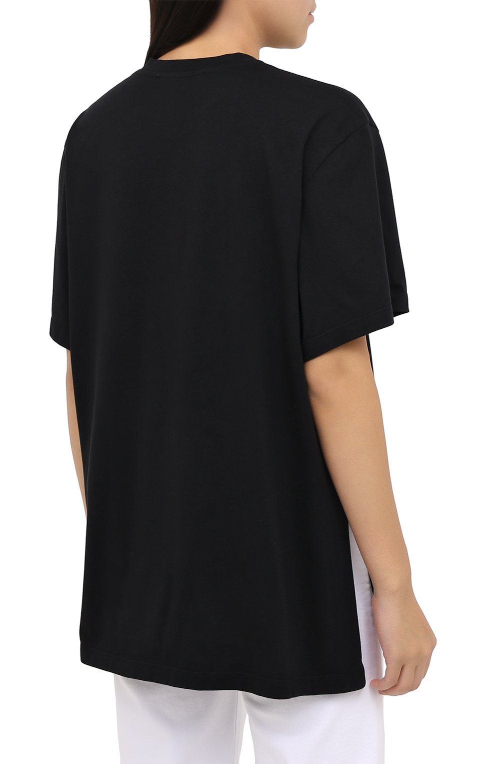 Хлопковая футболка STELLA MCCARTNEY черного цвета по цене 27550 руб., арт. 601828/S0W11, фото 4 Хлопковая футболка STELLA MCCARTNEY, арт. 601828/S0W11, фото 4