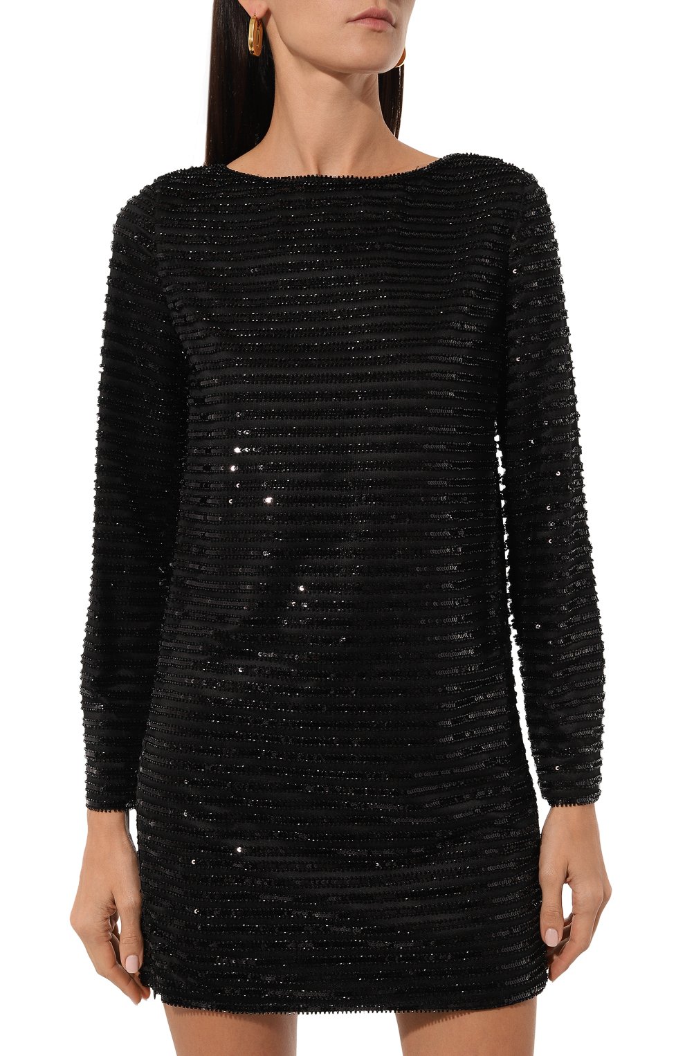 Платье с отделкой пайетками EMPORIO ARMANI, арт. EW000073/AF10243, фото 3