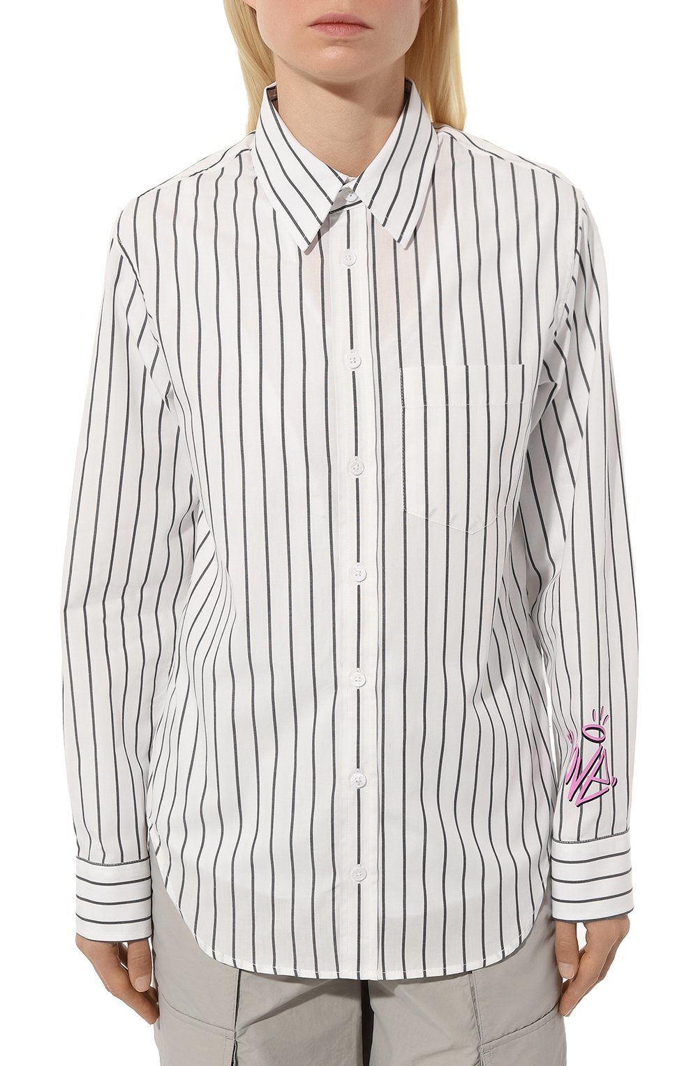 Хлопковая рубашка ZADIG AND VOLTAIRE, арт. WWSH00488, фото 3