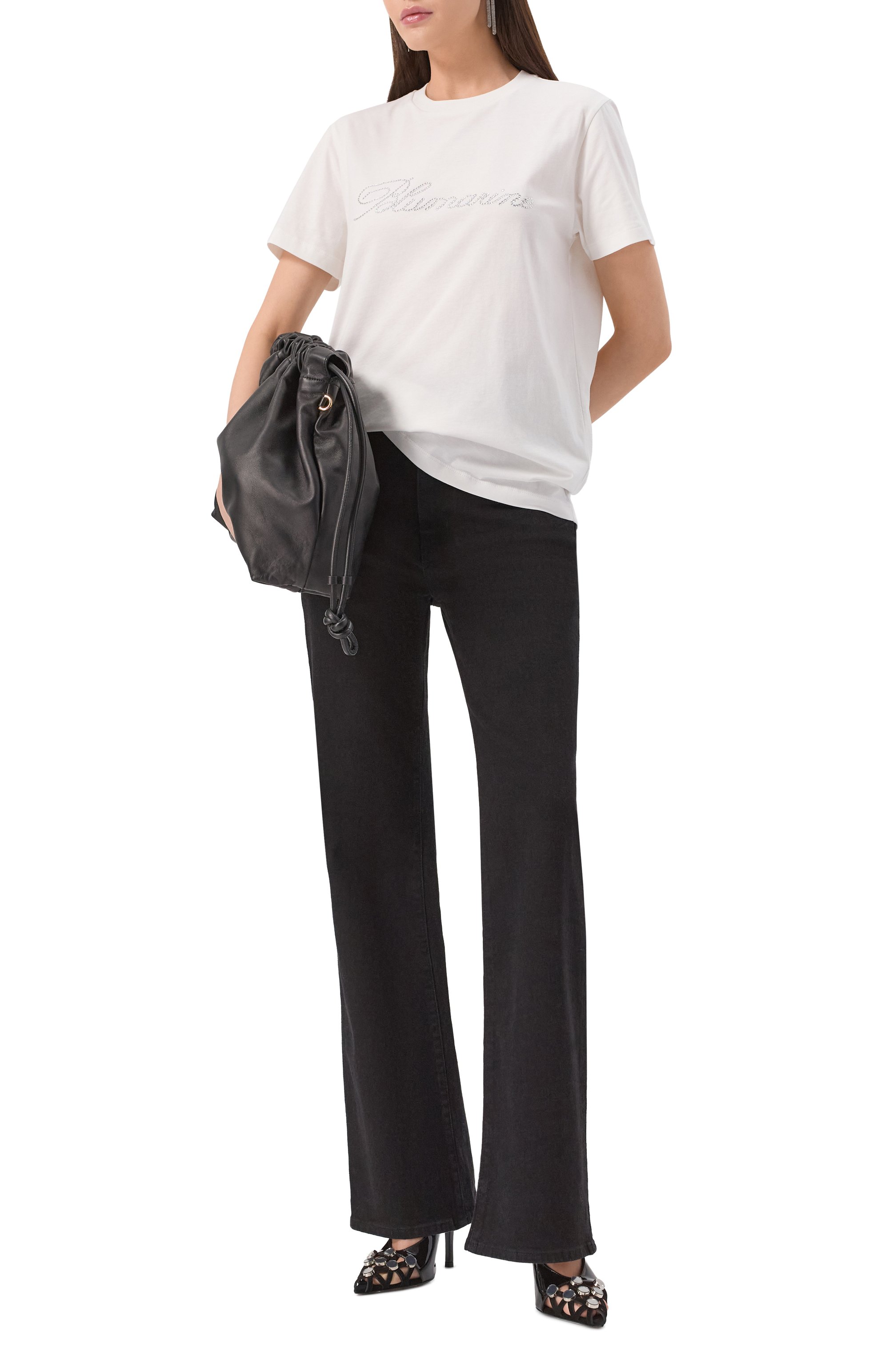 Хлопковая футболка BLUMARINE, арт. 2T107A, фото 2