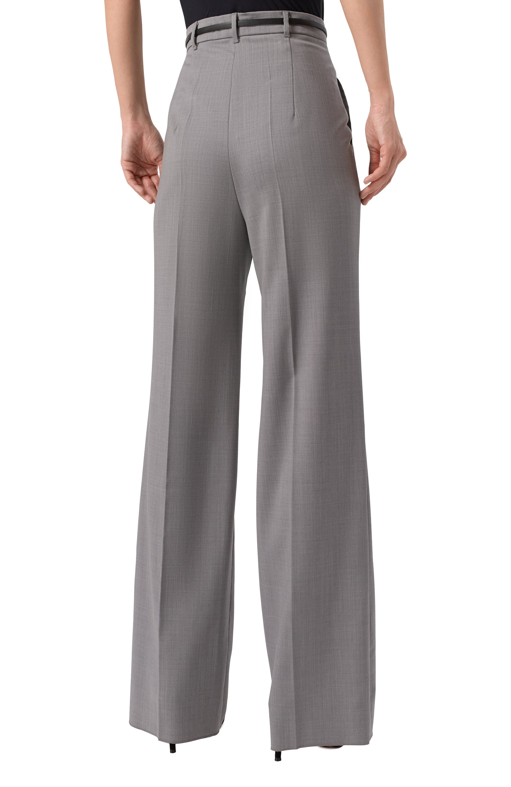 Шерстяные брюки MAX MARA STUDIO, арт. ANF0RA, фото 4