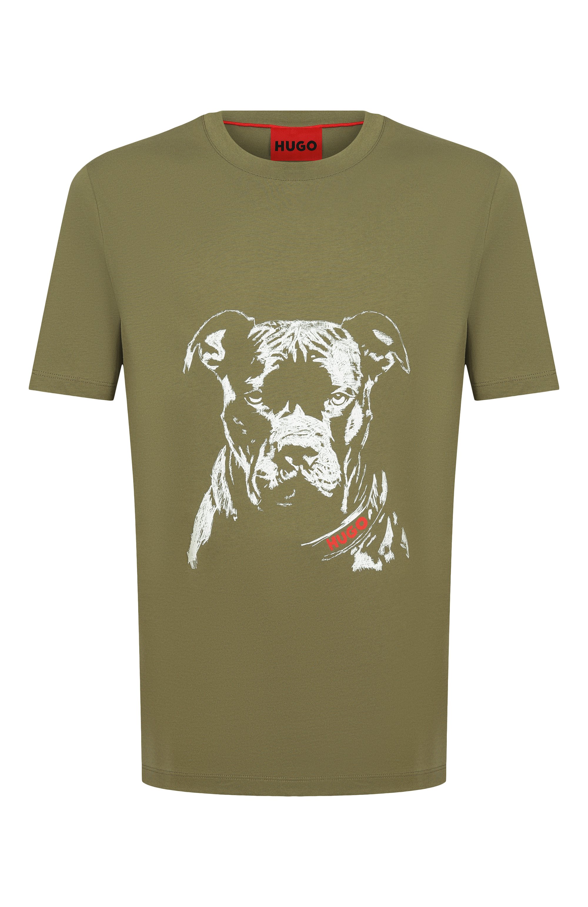 Хлопковая футболка HUGO, арт. 50553779, фото 1