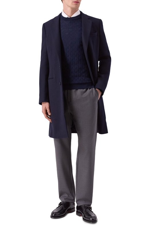 Шерстяной джемпер Corneliani 26M562-2625199 Синий  26M562-2625199 Фото 2