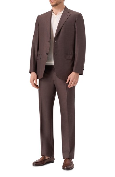 Мужской костюм из шерсти и шелка BRIONI, арт. RAH00U/P9A5L/PARLAMENT0