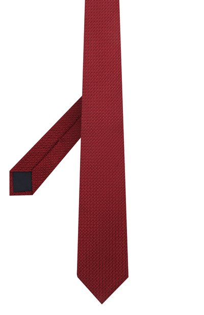 Шелковый галстук CORNELIANI бордового цвета по цене 25150 руб., арт. 87U306-1120302/00, фото 2 Шелковый галстук CORNELIANI, арт. 87U306-1120302/00, фото 2