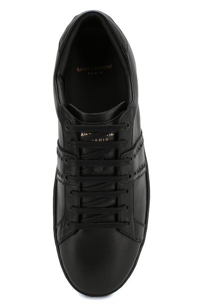 Кожаные кеды SAINT LAURENT, арт. 557701/00N00, фото 5