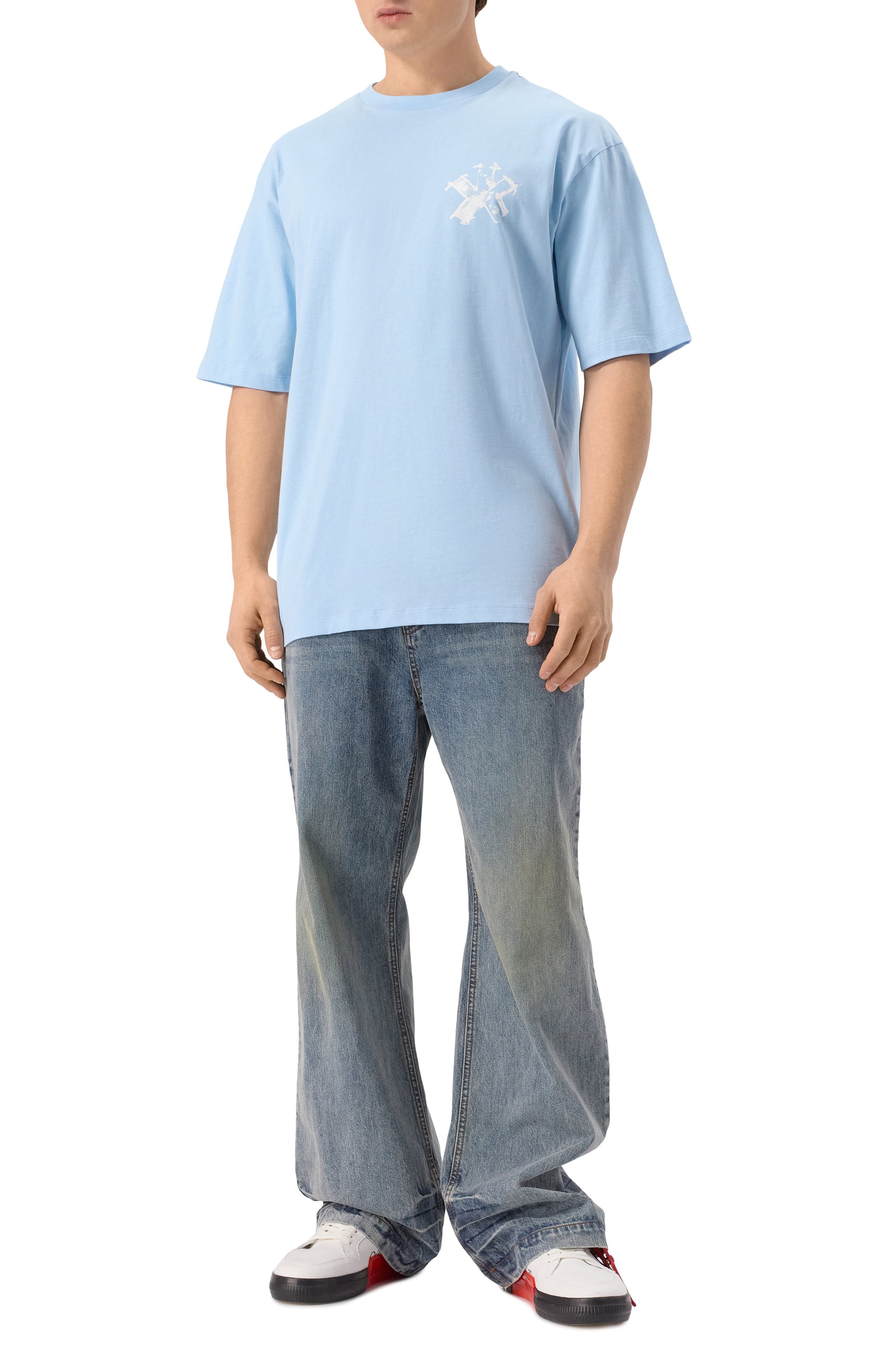 Хлопковая футболка COMME DES FUCKDOWN, арт. CFABM01574, фото 2