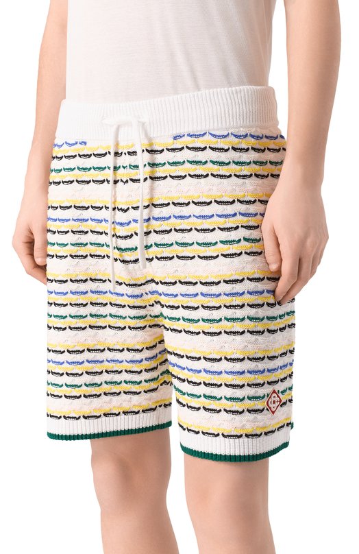 Хлопковые шорты Casablanca M-SP26-KW-1210-01 Разноцветный  M-SP26-KW-1210-01 Фото 3