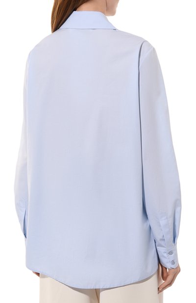 Хлопковая рубашка DICE KAYEK голубого цвета по цене 61550 руб., арт. PF23C603, фото 4 Хлопковая рубашка DICE KAYEK, арт. PF23C603, фото 4