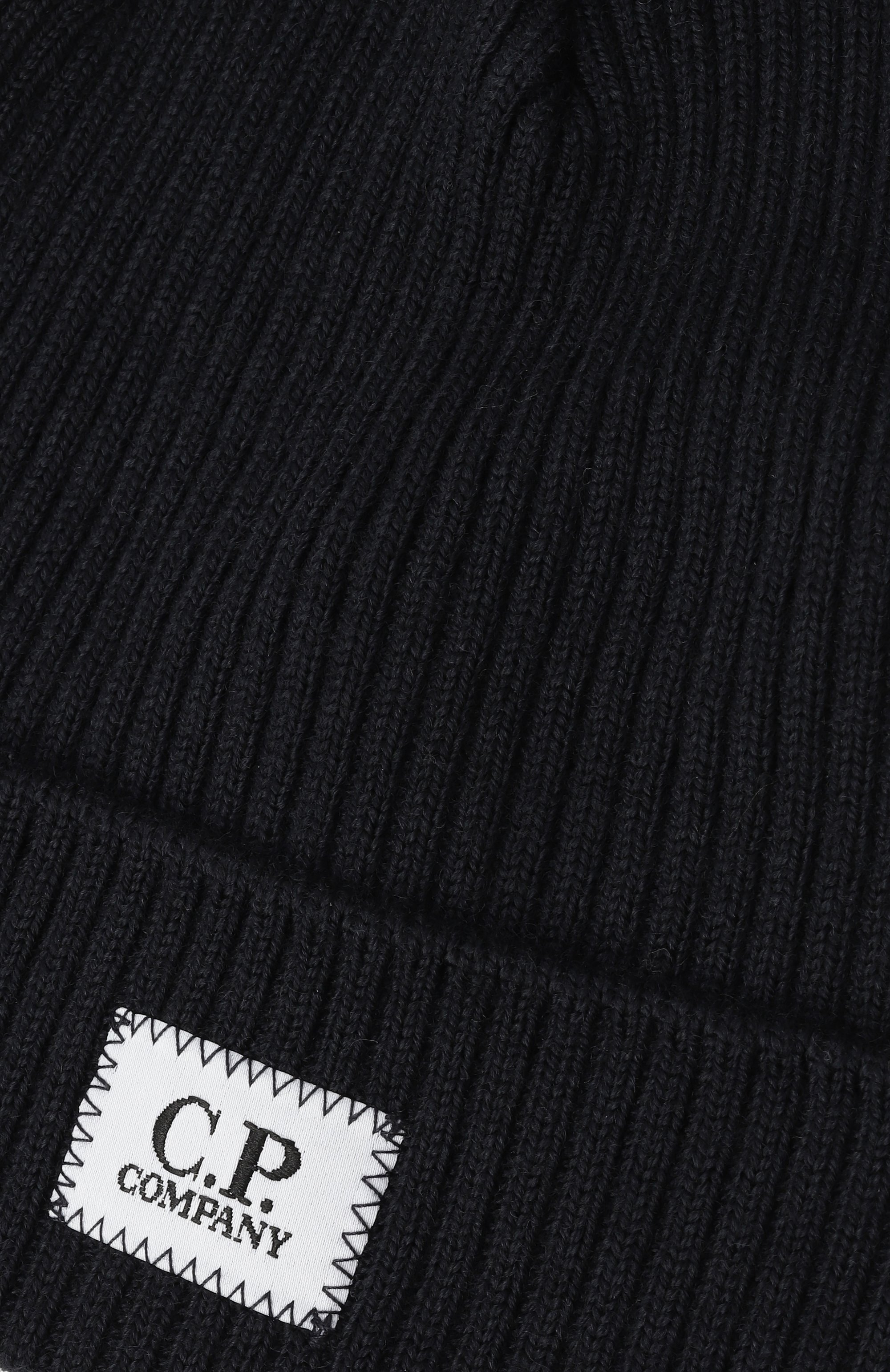 Шерстяная шапка C.P. COMPANY темно-синего цвета по цене 9475 руб., арт. CNX009/LHE71, фото 3 Шерстяная шапка C.P. COMPANY, арт. CNX009/LHE71, фото 3