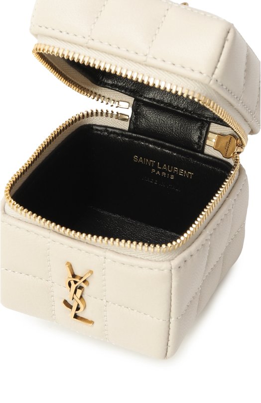 Сумка Cassandre Matelassé Carré Cube mini Saint Laurent 773592/AABVP Кремовый  773592/AABVP Фото 5