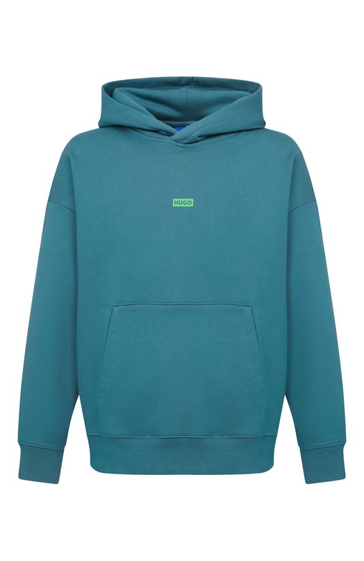 Хлопковое худи HUGO Blue 50510724 Голубой 50510724