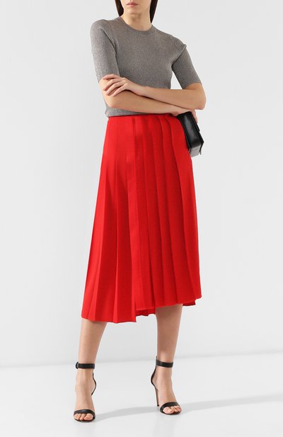 Юбка SONIA RYKIEL красного цвета по цене 79950 руб., арт. 12410203-14, фото 2 Юбка SONIA RYKIEL, арт. 12410203-14, фото 2
