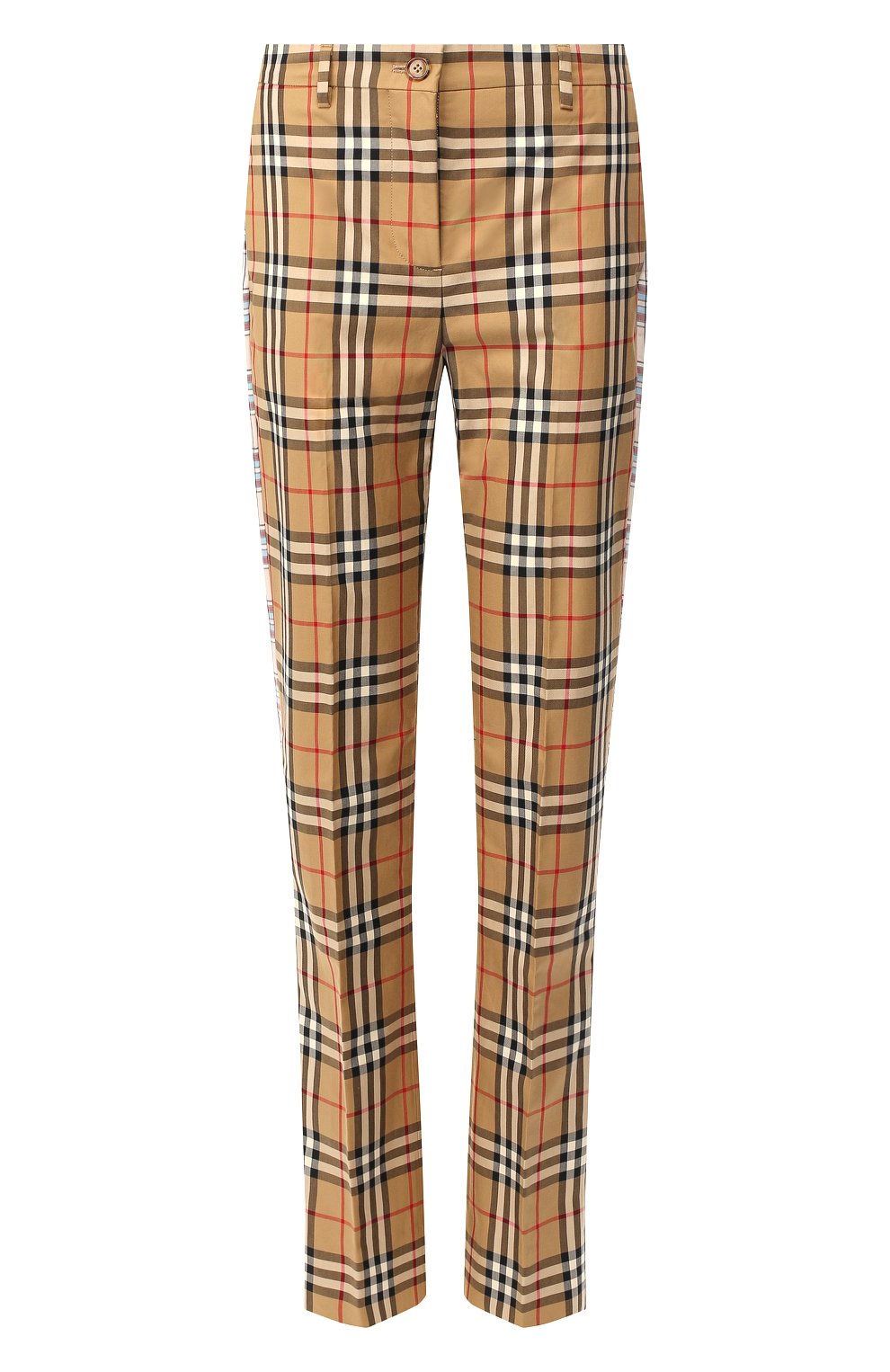 Хлопковые брюки BURBERRY бежевого цвета по цене 81750 руб., арт. 8016903, фото 1 Хлопковые брюки BURBERRY, арт. 8016903, фото 1