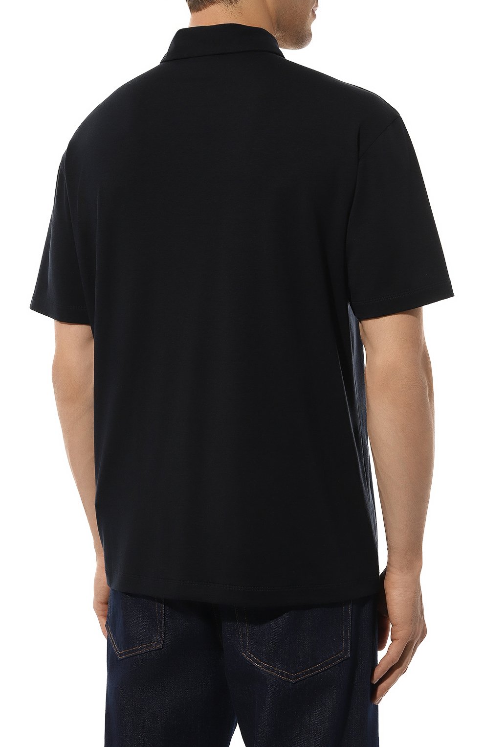 Поло из лиоцелла и шелка GIORGIO ARMANI, арт. 3DSF72/SJGFZ, фото 4