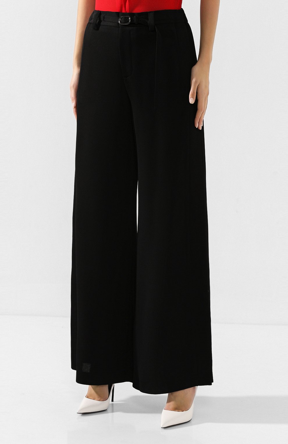 Брюки из вискозы ROLAND MOURET черного цвета по цене 123000 руб., арт. AW19/S0771/F0251, фото 3 Брюки из вискозы ROLAND MOURET, арт. AW19/S0771/F0251, фото 3