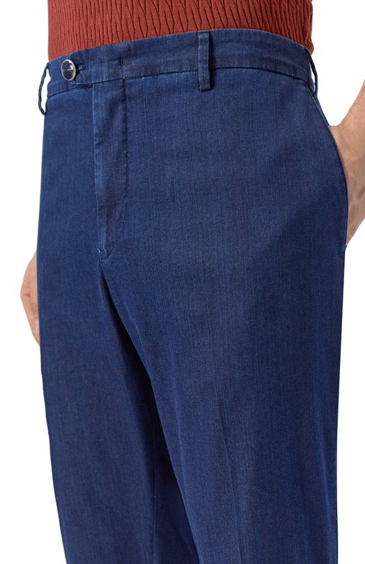 Хлопковые брюки Richard J. Brown T0RIN0/T84.T. Синий  T0RIN0/T84.T. Фото 5