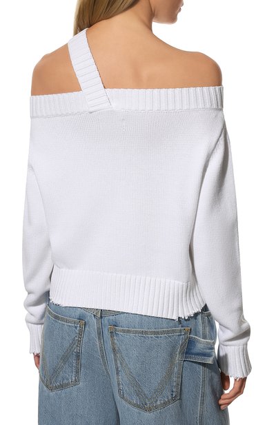 Хлопковый пуловер RTA, арт. WU969-7000WHIT, фото 4