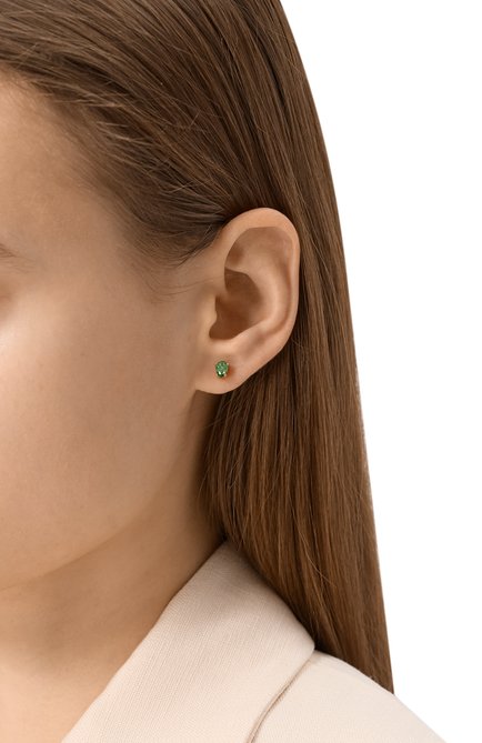 Женские серьги SWAROVSKI зеленого цвета, арт. 5639120 | Фото 2 (Материал: Кристаллы; Материал сплава: Проставлено; Нос: Не проставлено)