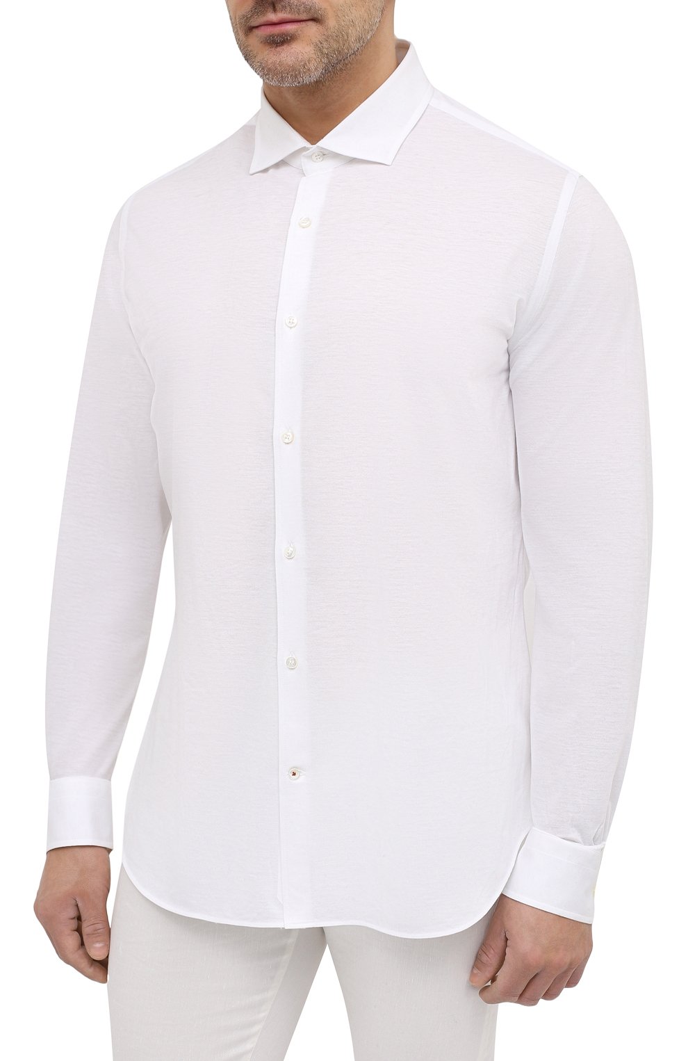 Хлопковая рубашка LORO PIANA, арт. FAI5693, фото 3