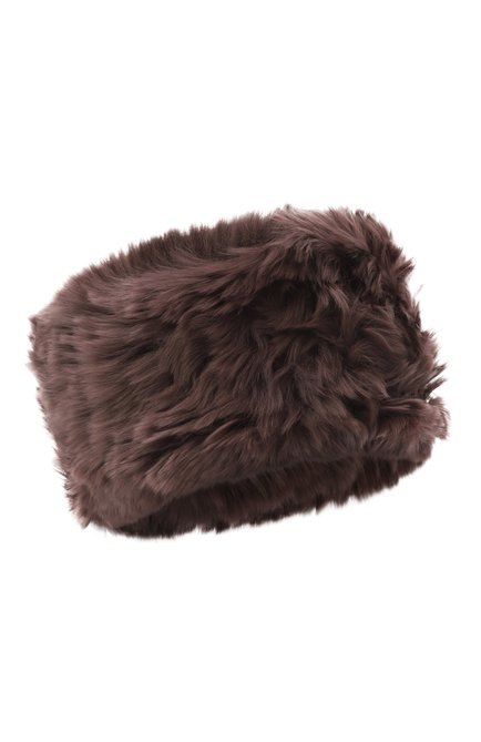 Женская меховой ободок из кролика YVES SALOMON, арт. 23WAA100XXKREX