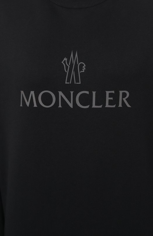 Хлопковый свитшот Moncler Grenoble 8G00018/899WD Чёрный  8G00018/899WD Фото 6
