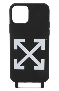 Чехол для iphone 12 pro max OFF-WHITE черного цвета, арт. 0MPA035F21PLA001 | Фото 2 (Материал: Пластик)