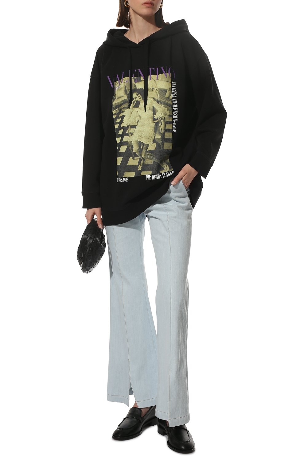 Хлопковое худи VALENTINO, арт. XB0MF17J75N, фото 2