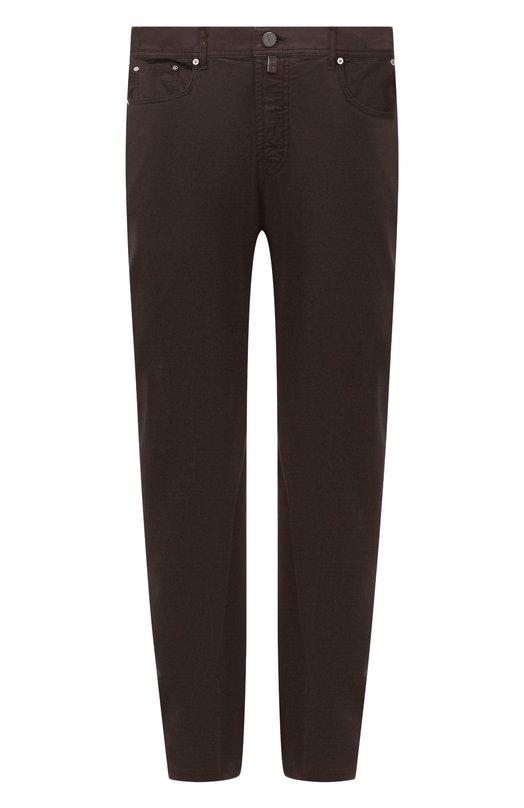 

Хлопковые брюки Kiton, Коричневый