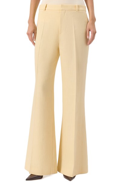 Брюки CHLOÉ кремового цвета по цене 167500 руб., арт. CH25UPA15434, фото 3 Брюки CHLOÉ, арт. CH25UPA15434, фото 3