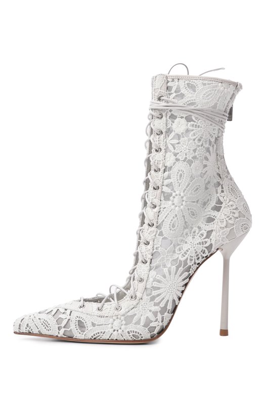 Текстильные ботильоны Colette 120 Le Silla 4180F100BXPPNEM Белый  4180F100BXPPNEM Фото 4