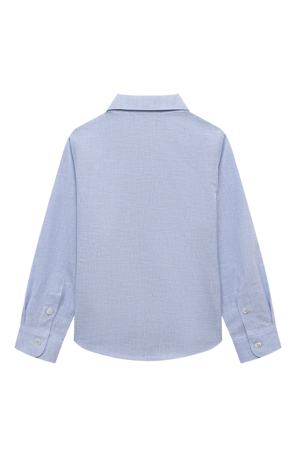 Рубашка из хлопка и льна EMPORIO ARMANI, арт. 3D4CJD/4N8JZ, фото 2