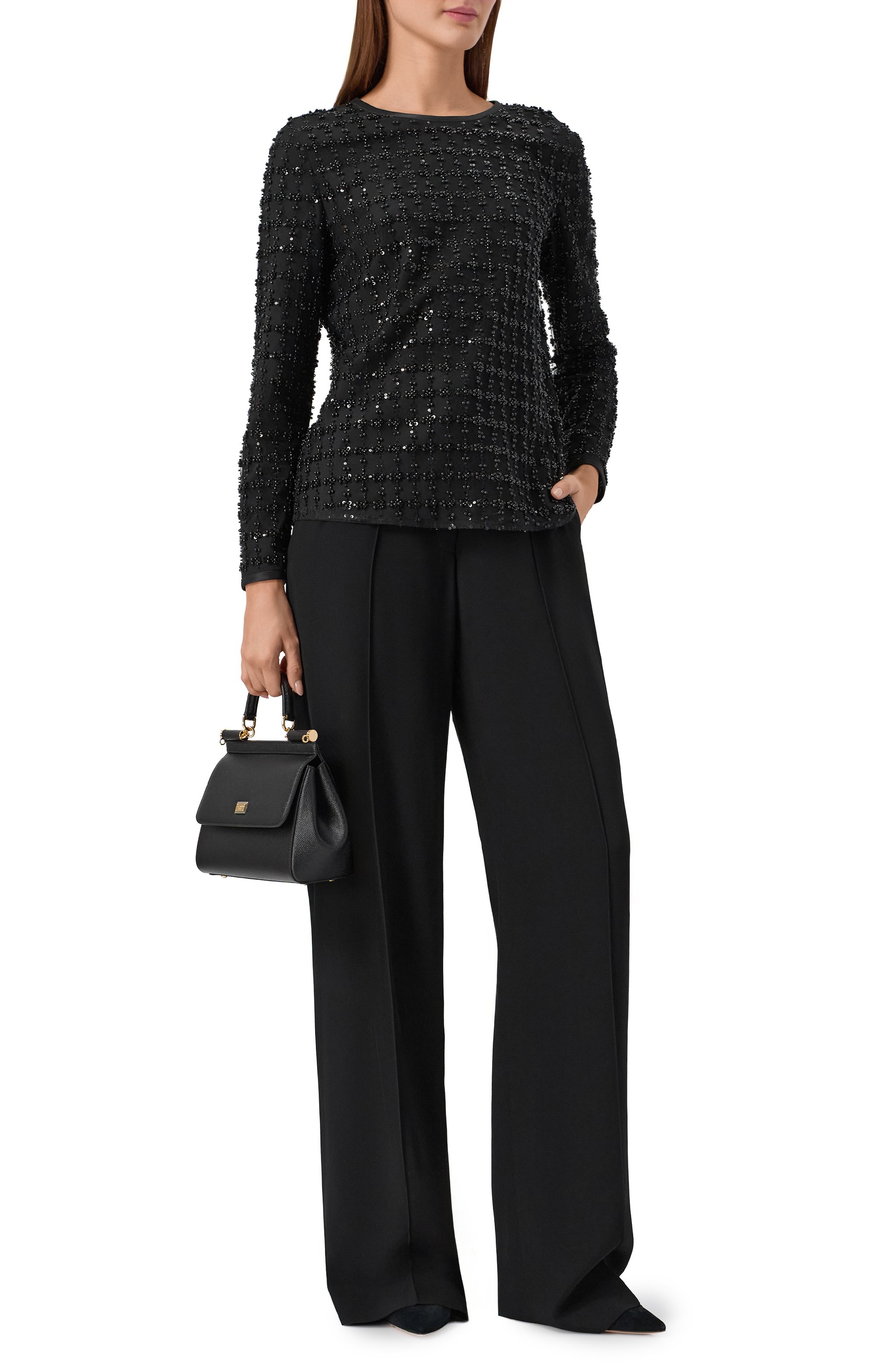 Топ с отделкой бисером EMPORIO ARMANI, арт. EW004098/AF20540, фото 2