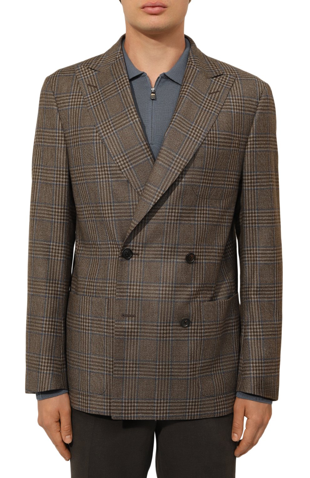 Шерстяной пиджак CORNELIANI коричневого цвета по цене 107500 руб., арт. 94X009-9416309, фото 5 Шерстяной пиджак CORNELIANI, арт. 94X009-9416309, фото 5