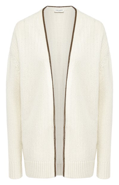 Женский кардиган из смеси шерсти и вискозы SAINT LAURENT, арт. 605878/YAJT2