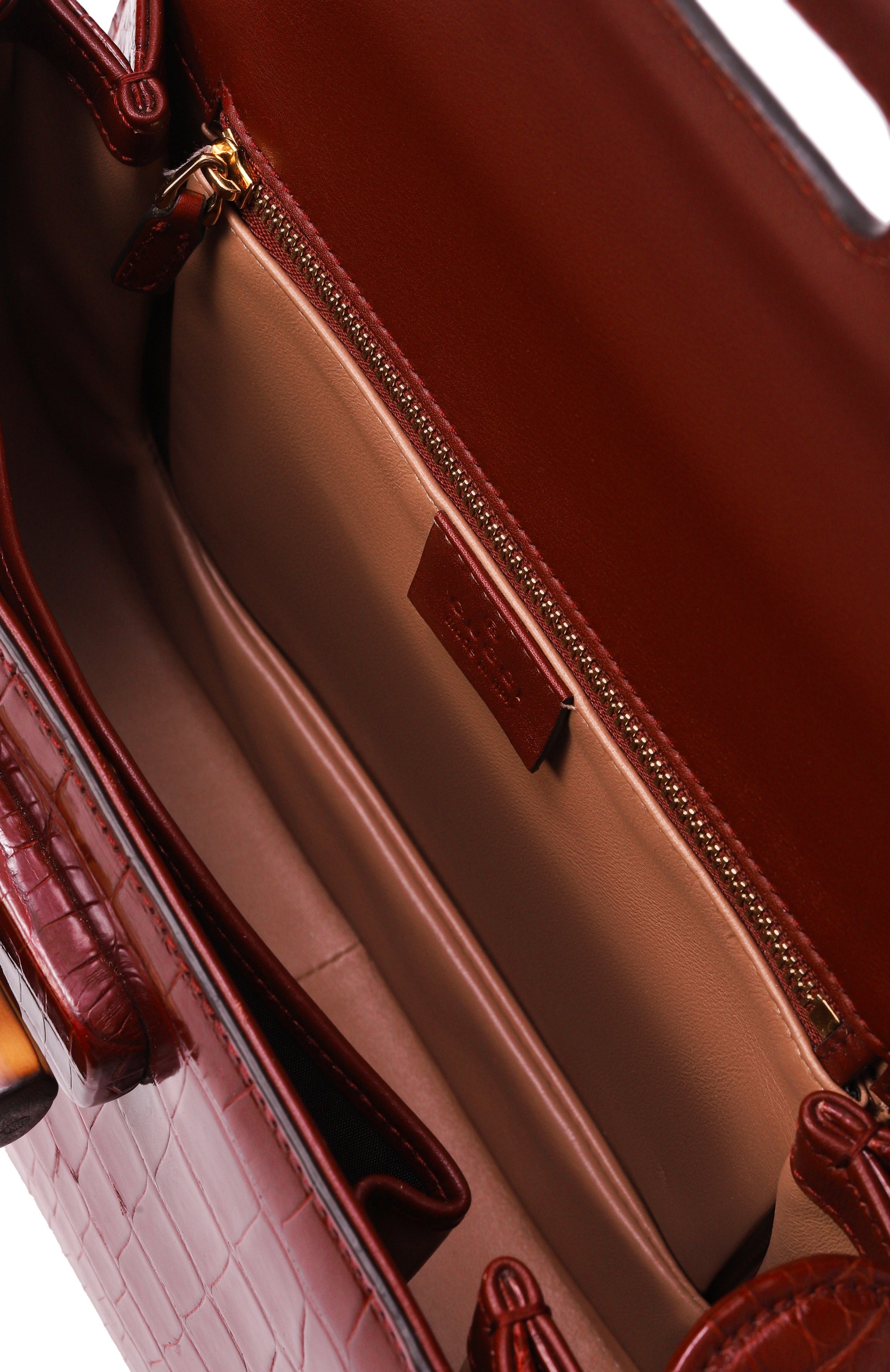 Сумка gucci bamboo 1947 small из кожи аллигатора GUCCI, арт. 517337 EV40G, фото 4