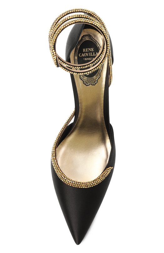 Текстильные туфли  Cleo 110 Rene Caovilla C11926-105/R001 Чёрный  C11926-105/R001 Фото 6