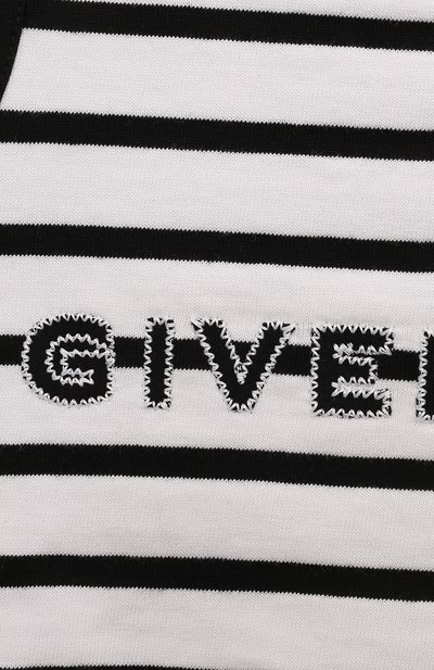 Хлопковый топ GIVENCHY черно-белого цвета по цене 16600 руб., арт. H30025/12+/14, фото 3 Хлопковый топ GIVENCHY, арт. H30025/12+/14, фото 3