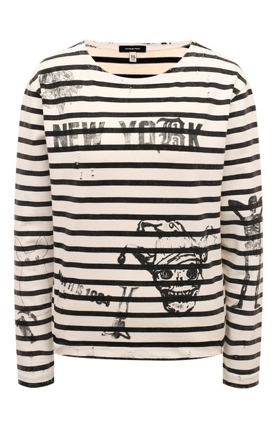 Женская хлопковый лонгслив R13, арт. R13W3061-17P