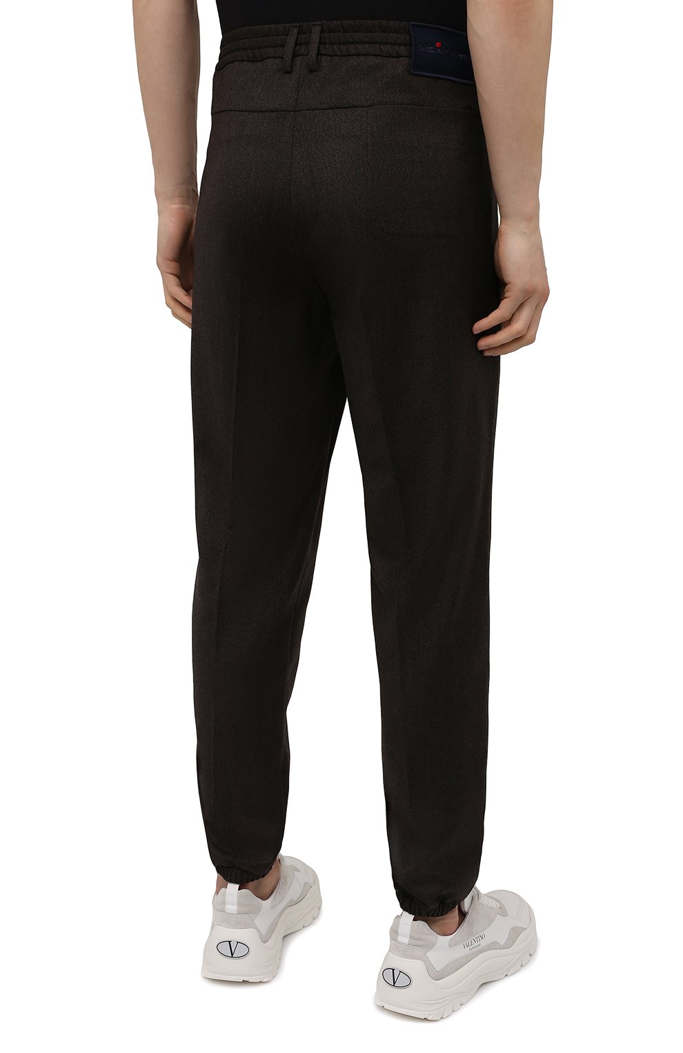 Джоггеры из шерсти и кашемира KITON коричневого цвета по цене 177000 руб., арт. UFPPZK0121A, фото 4 Джоггеры из шерсти и кашемира KITON, арт. UFPPZK0121A, фото 4